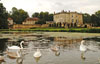 Chateau Villette Lake with swans